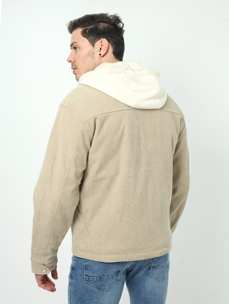 Blouson velours avec capuche